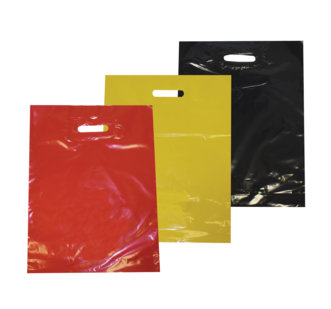 Colored plastic bags
