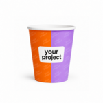 Paper cups with print