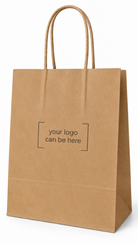 PREMIUM - Brown ribbed paper