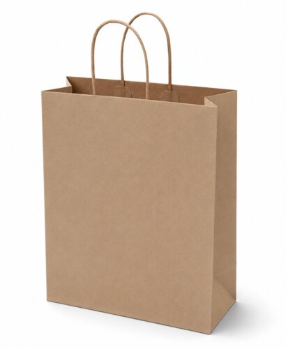 PREMIUM - Brown ribbed paper
