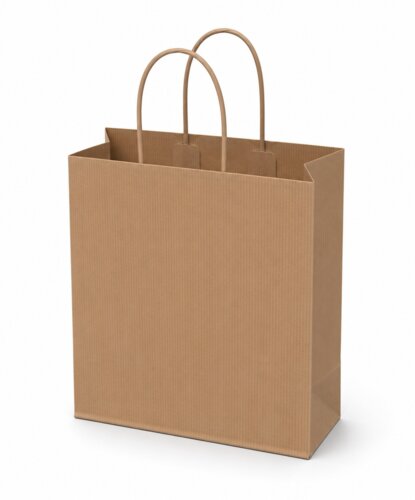 PREMIUM - Brown ribbed paper
