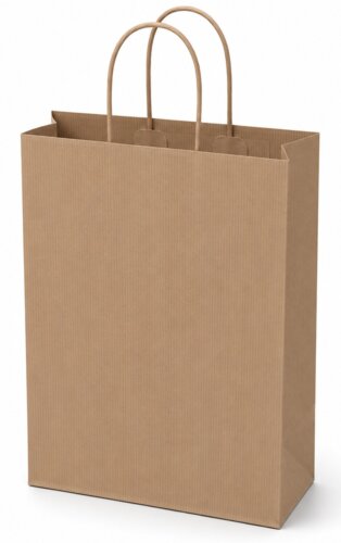 PREMIUM - Brown ribbed paper