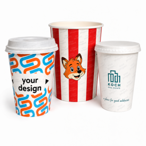 Paper cups with printing